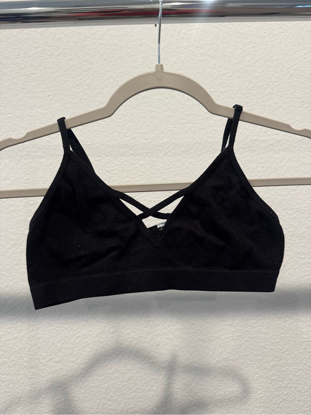 Source Unknown Black Crisscross Bralette